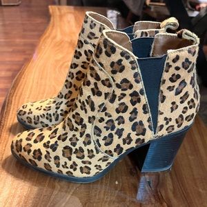 Leopard booties